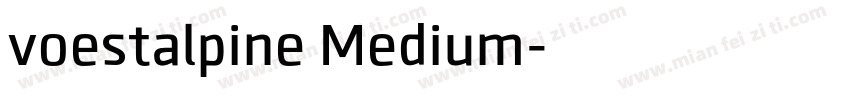 voestalpine Medium字体转换